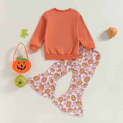 Image of Toddler Baby Girls Football Outfit Crew Neck Long Sleeve Rugby Bow Print Sweatshirt Elastic Waist Pants 2Pcs