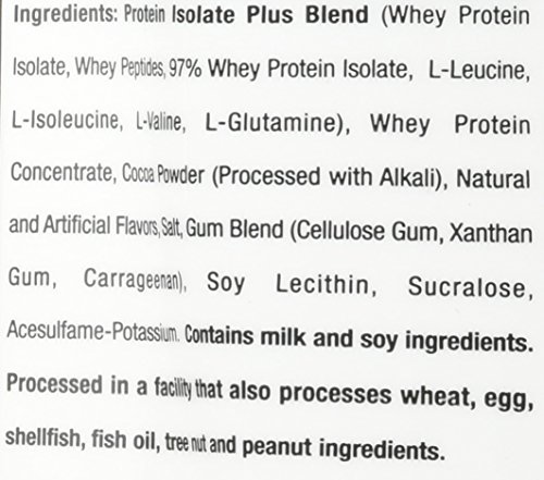 Six Star Whey Isolate Plus Protein Powder, 100% Whey Protein Isolate, Decadent Chocolate, 1.5 Pounds