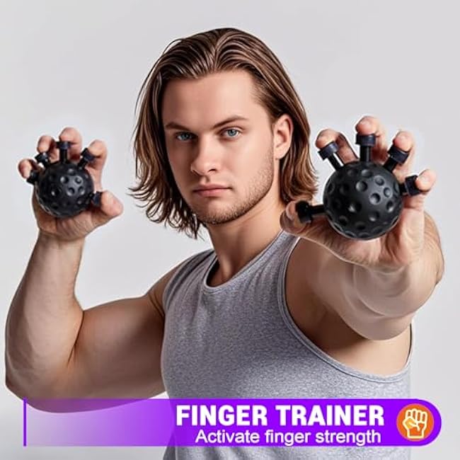 Finger Grip Strengthener Hand Grip Strengthener Finger Exerciser Finger Grip Strength Trainer Finger Exercise Gripper Tool Finger Exerciser Gripper