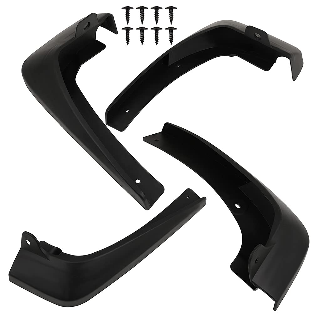 ECCPP Front Rear Splash Guard Mud Flap Set for Toyota for Yaris 1.5L l4 2007 2008 2009 2010 2011 2012 2013