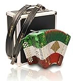 Rossetti 31 Button Accordion 12 Bass GCF Mexican Flag