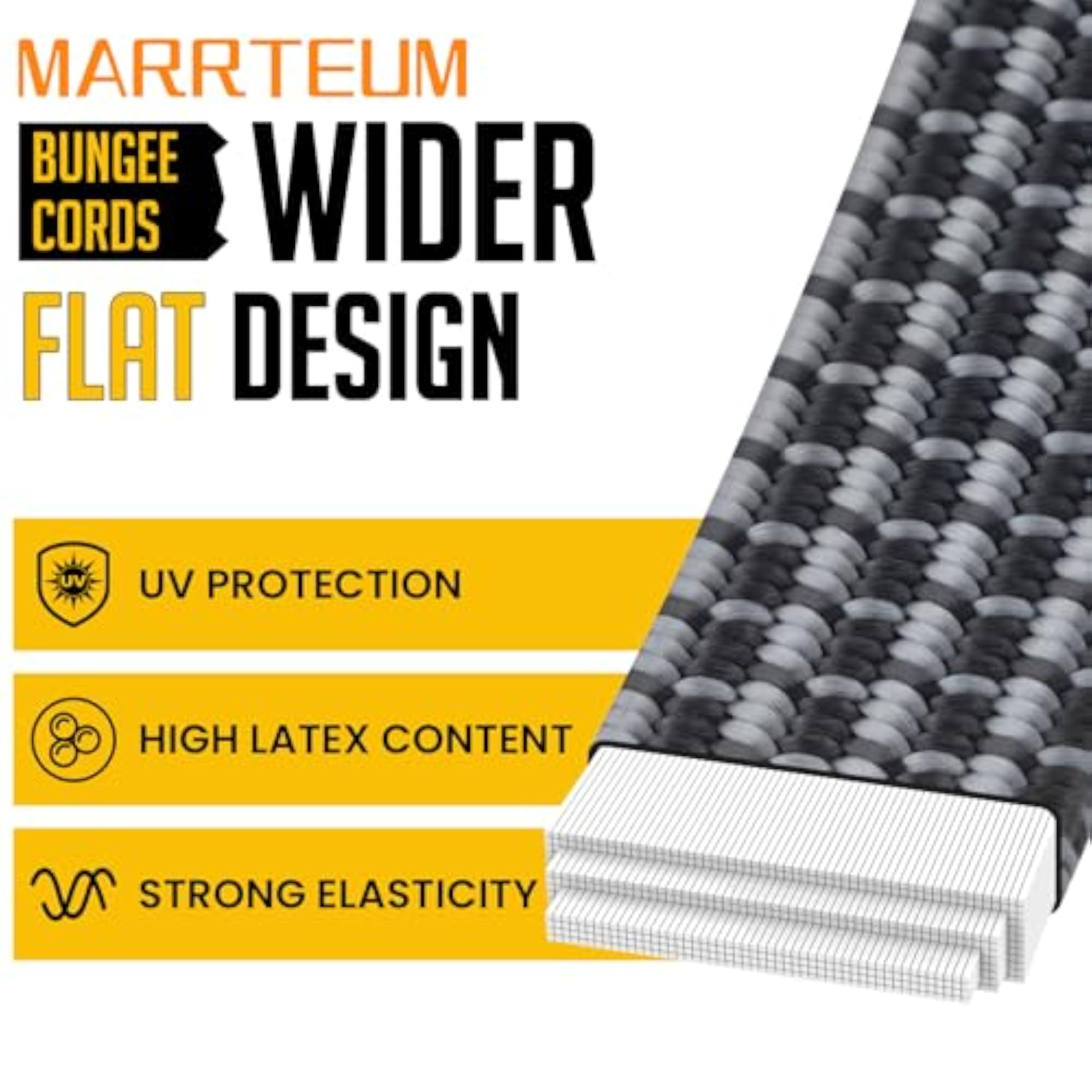 40 Inch Flat Adjustable Bungee Cords with Hooks