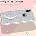 MILPROX Glitter Case Compatible for iPhone Xs, Shiny Sparkle Bling, 3 Layer Hybrid Protective Soft Phone Case Compatible for iPhone X