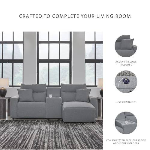 Image of Signature Design by Ashley Power Reclining Sectional with Chaise