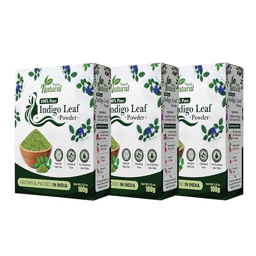Image of Indigo Leaf Powder 300g | 100% Pure & Natural Herbal Hair Colour | Chemical-Free Hair Dye | Natural Black & Brown Tones | Safe for Hair Care, Conditioning & Shine