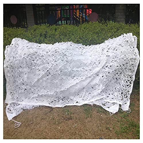 Red de camuflaje para evitar calor en techos y miradores de caza blanca
