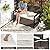 RELAX4LIFE Wicker Outdoor Bench with Storage - Rattan Deck Box w/Protective Liner for Pillows, Pool Supplies, Garden Tools, Patio Loveseat with Seat Cushion & Metal Armrests for Backyard Porch Balcony