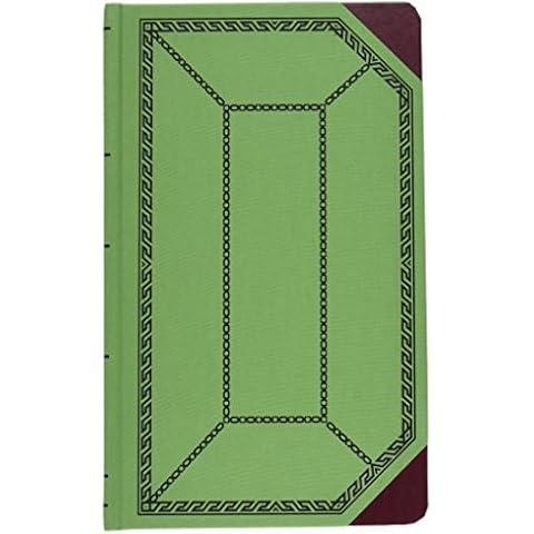 Boorum & Pease BOR6718500R Record/Account Book, Green/red Cover, Record Rule, 12-1/2 x 7-5/8, 500 Pages Cover