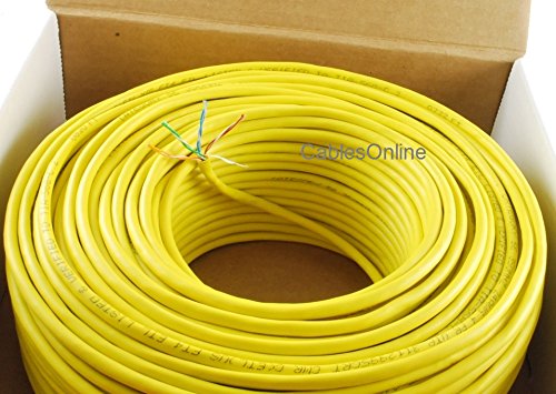 Cable Ethernet Cat5e UTP 250 pies con conector RJ45 amarillo miniatura 2