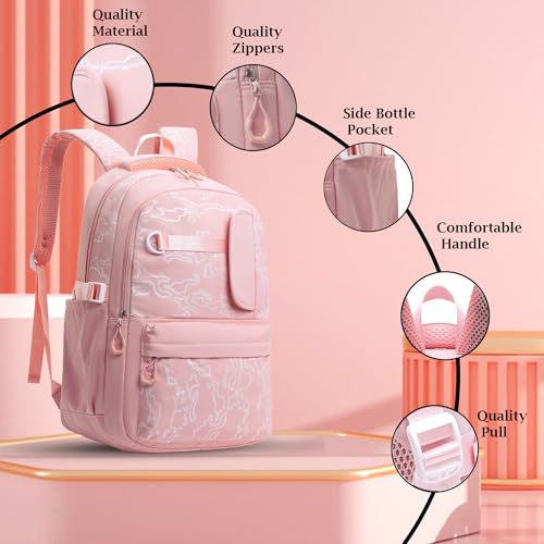Image of Tinytot 30 Litre, Stylish & Trendy Water Resistant Hi Storage School Collage Travel Laptop Backpack Bag for Boys, Girls, Mens & Womens, 20 Inches (Black)