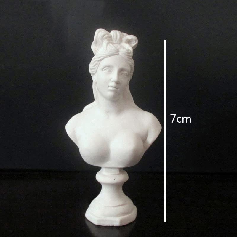 Amazon.co.jp: 秦の女性の胸像のミニ樹脂石膏のような飾り金星