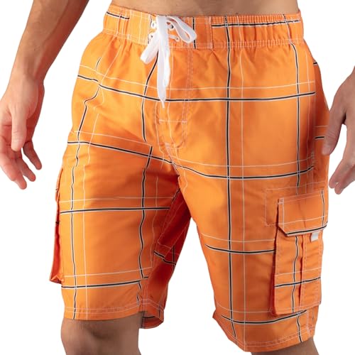 Image of Kanu Surf Men's Flex Plaid Swimtrunk
