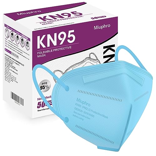 Image of Miuphro KN95 Face Mask, 5-Layer Design Cup Dust Safety KN95 Masks 50 Pack