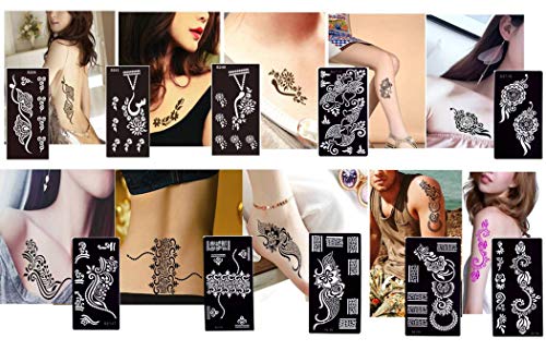 Ivana's Heena Stencils Mehandi Sticker for Hand | Body | Fingure | Face for Women, Girls and Kids, Pack of 2 Pcs, NIV-365 - Image 5