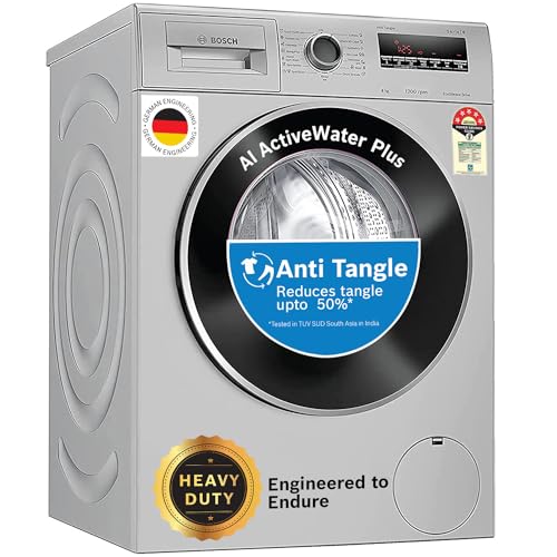 Bosch 8 kg 5 Star 1200RPM INVERTER TOUCH CONTROL Fully Automatic Front Load with Heater Silver (WAJ2426PIN)