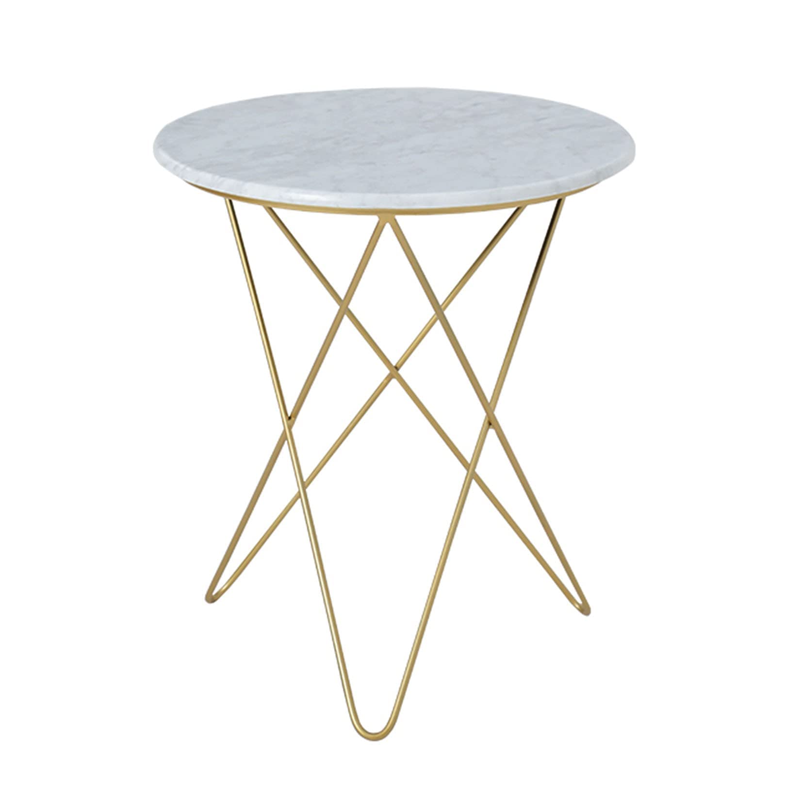 Table basse ronde en métal noir design moderne pour salon et balcon