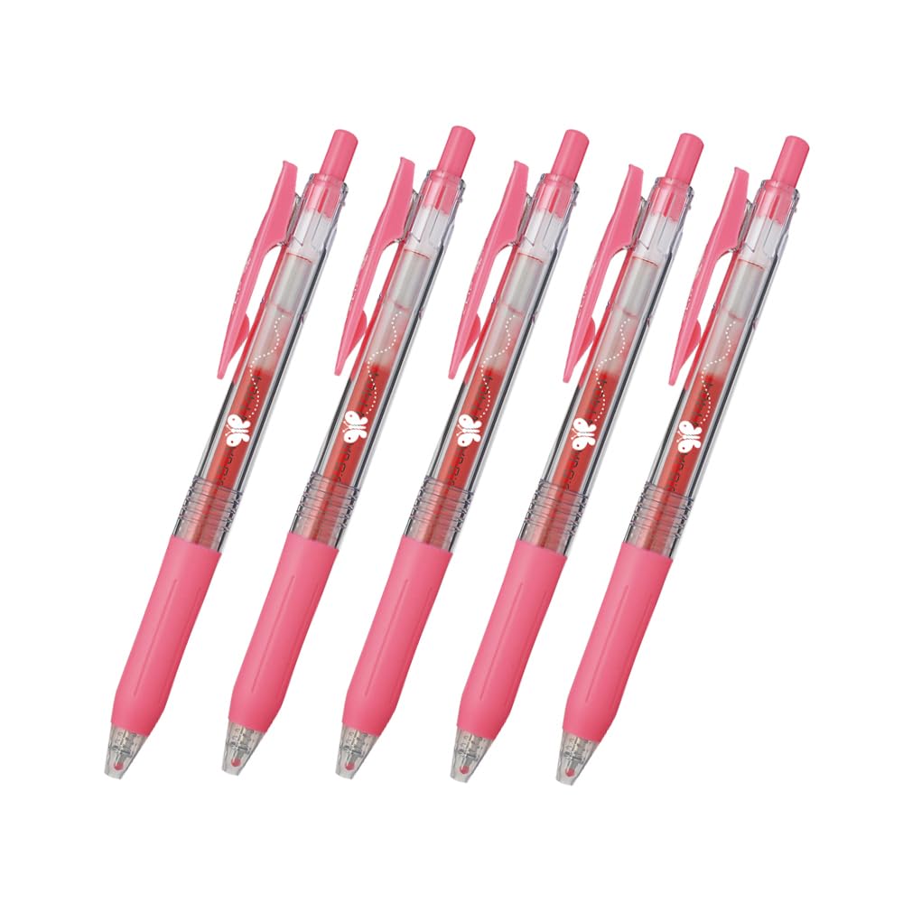 Amazon | ゼブラ ジェルボールペン サラサクリップ 0.5mm ピンク 5本入
