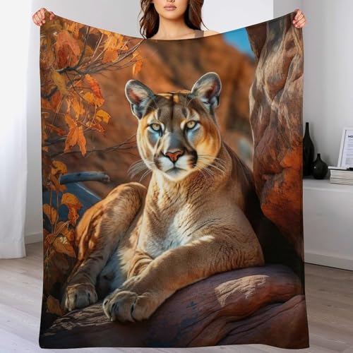 Manta de forro polar de león mullida 180x200 cm para invierno 2