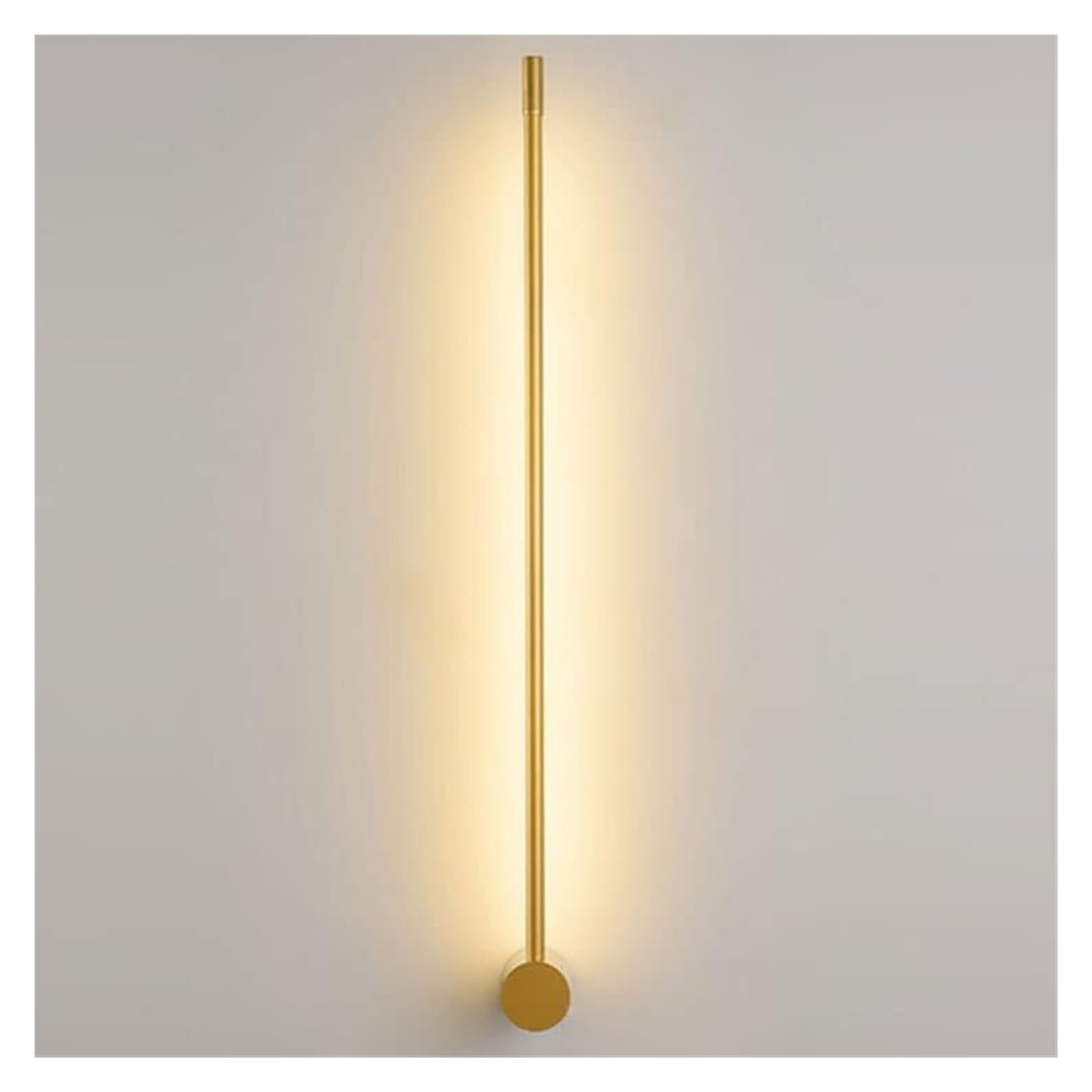 KHUKHU Modern LED Wall Light 7W Interior Wall Lamp Adjustable Direction Wall Sconce 3000K for Bedroom Study Bedside Living Room Corridor Stairs(Gold)