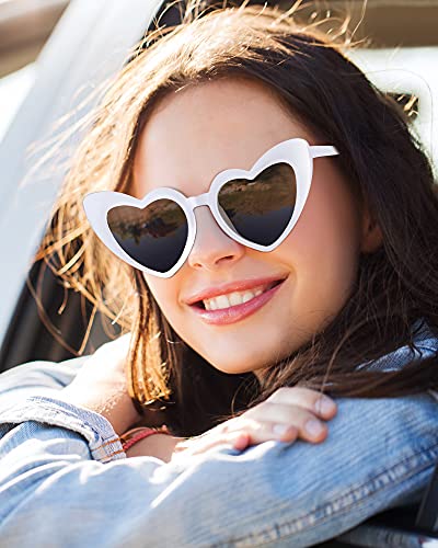Frienda 9 Pairs Heart Shaped Sunglasses Bachelorette Heart Sunglasses Gift for Women Wedding Party Favors4