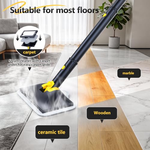 Image of 10-in-1 Steam Mop with Detachable Handheld Steam Cleaner