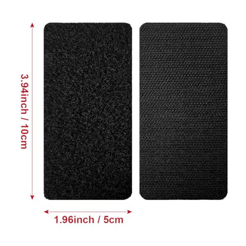 Image of 2x4 inch Hook and Loop Strips with Adhesive, Nylon Heavy Duty Hook and Loop Tape, Excellent Grip, Interlocking Tape,for Sewing, Crafting,DIY,Wall Adhesive Strips - 15 Sets