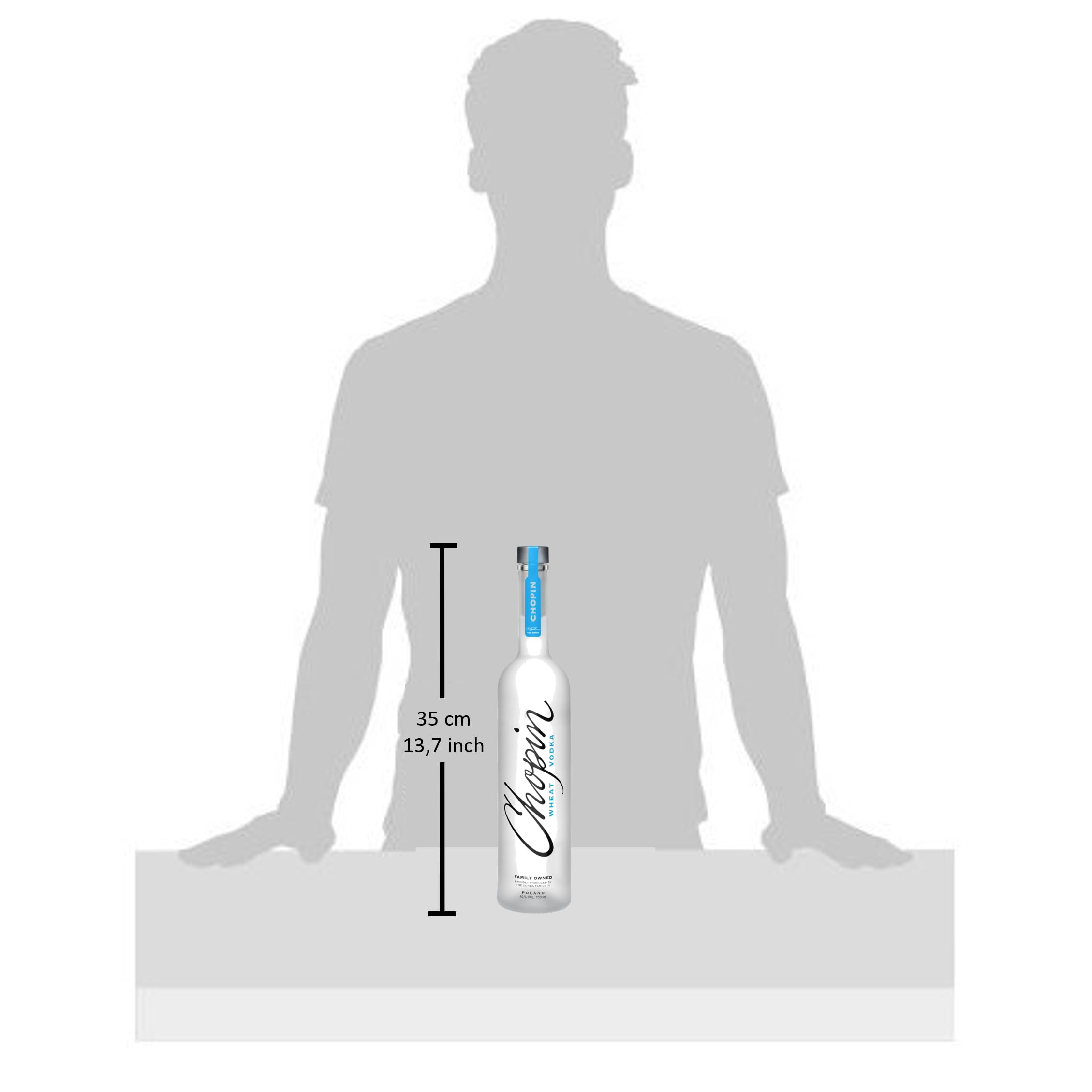 Chopin Wheat Vodka – Polnischer Single-Ingredient Premiumvodka auf Weizen- Basis (1 x 0,7l)