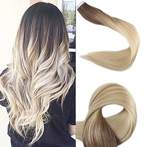 [Promotion] Full Shine 20" Dip Dyed Extensions Ombre Tape Extensions Human Hair Ombre Balayage Hair Extensions Human Hai