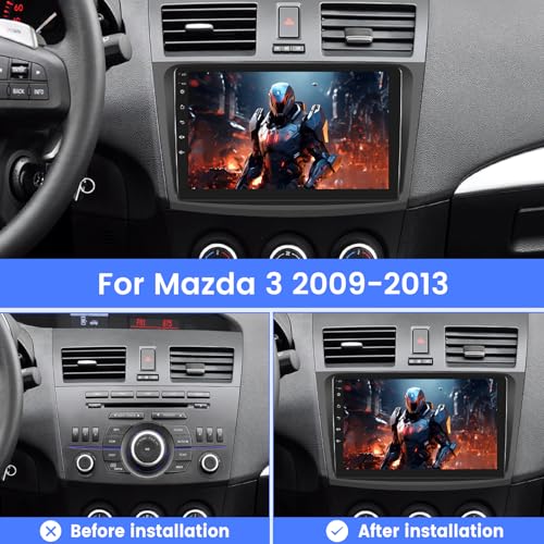 Radio para Mazda 3 2009-2013 con pantalla táctil 9 pulgadas miniatura 2
