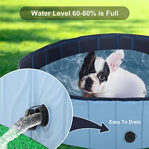 image for BestPet Foldable Dog Pet Bath Pool Large Dog Collapsible PVC Plastic S