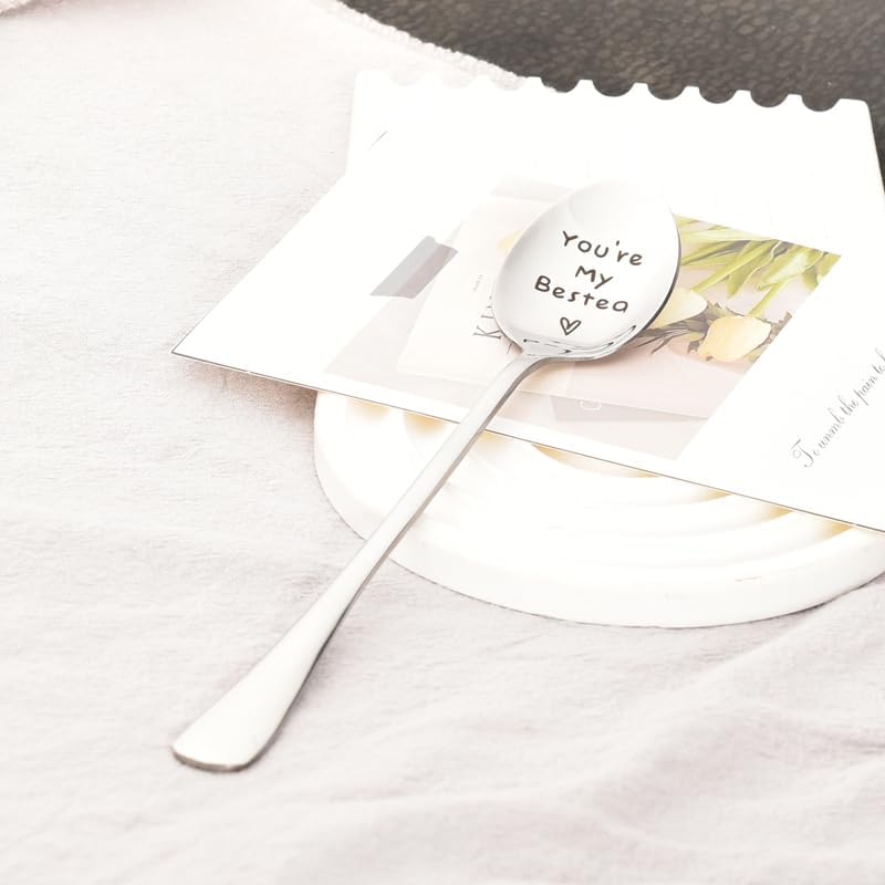 Miniatura 4 de Cuchara para niñas y amigas, regalo de cumpleaños para mujeres, regalos de graduación para mejores amigas, regalo de amistad para té, café, postre,