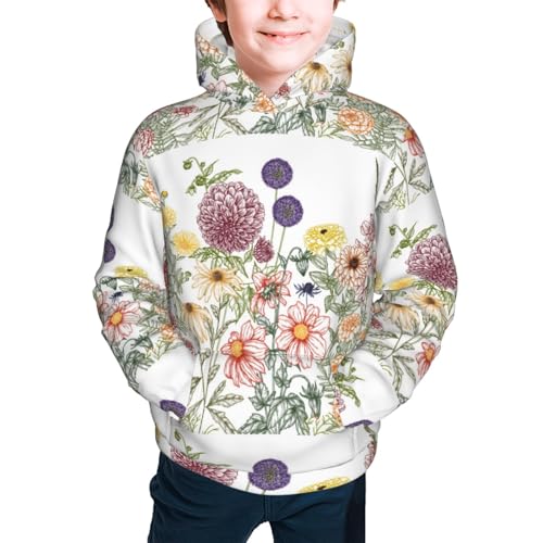 Autumn Garden Kids Pullover Hoodies Boys Sweatshirts Girls Athletic Clothes with Pocket2