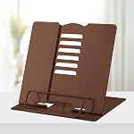 Honagu Desk Book Stand Metal Reading Rest Book Holder, Book Holders for Reading Hands Free, Adjustable Cookbook Documents Holder Bookstands for Recipes Textbooks Music Books (Black)
