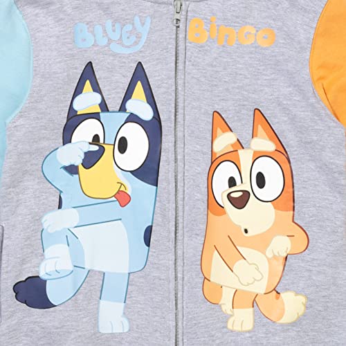 Bluey Fleece Zip Up Hoodie Toddler to Big Kid Sizes (2T - 10-12)4