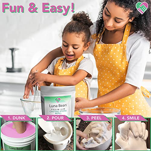 Luna Bean QM3073 Casting Stone Molding Powder Refill For Hand Casting Kit & Multi-Use Projects- 2.7 Lb (1200G) Non- Toxic Casting Plaster Material - Cast For Diy Projects, Crafts, Sculpture & Home Decor thumb #2