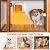 Dreyoo Dog House Heater with Thermostat, Pet House Heater with 6FT Anti Chew Cord and Safe Overheat Protection, 2 Heating Mode (200/400W) Pet House Furnace for Dogs Chicken Coops Rabbits (White,1 Pc)