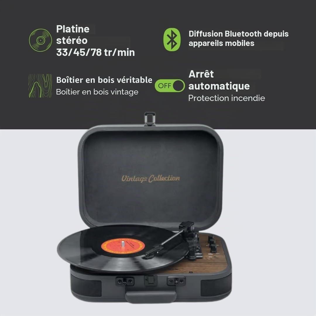 MUSE Platine Vinyle USB MT-207 DGB