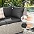 UDPATIO Outdoor Patio Furniture Set, 7-Piece Modular Sectional Sofa with Tea Table, PE Wicker Outdoor Conversation Set for Patio, Garden, Backyard Black