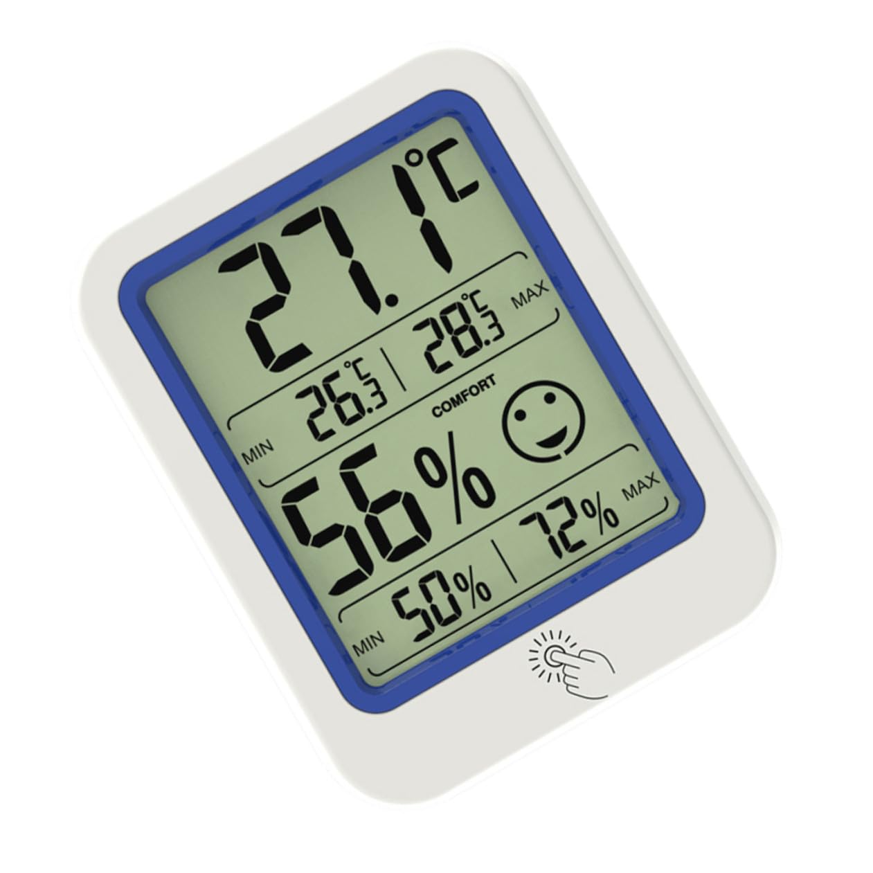 UPKOCH Lot De 3 Thermomètres Hygromètres Numériques Pour La Maison Thermomètre D'Intérieur Hygromètre D'Intérieur Mini Hygromètre Thermomètre Température En Plastique