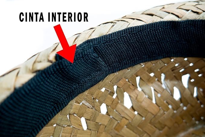 Sombreros de Paja Personalizados Para Eventos - PACK 50 Gorros Muy Transpirables - Elige el Color de la Cinta del Sombrero y Pon tu Logo o Frase (Modelo Vert)