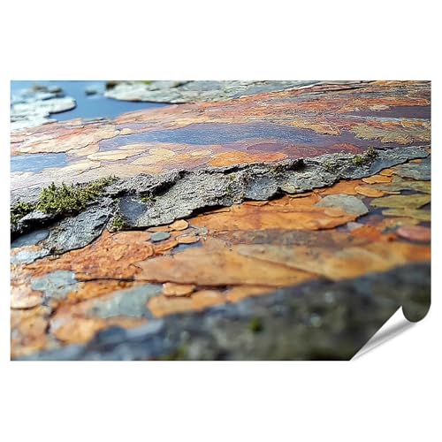 Poster textures naturelles islandburner grand format déco salon