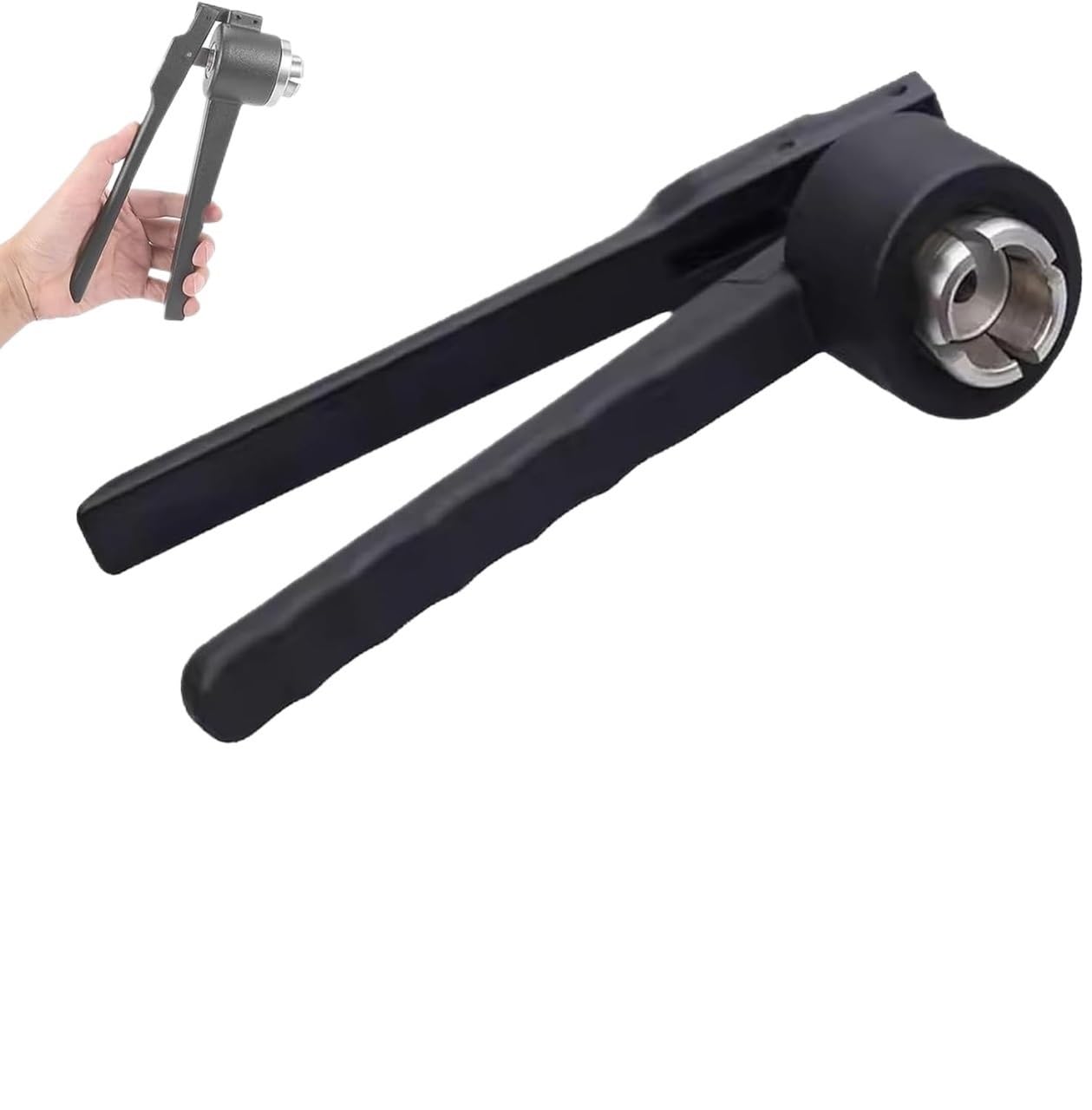 Herramienta de prensadora de botella manual, Engarzadora de viales manual, mano acero inoxidable, abatible completamente aluminio, 8-32 mm(11mm)