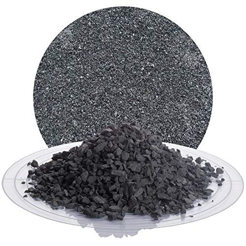 Schicker Mineral Basalt Ziersplitt anthrazit 2-5 mm 25 kg, Basaltsplitt aus Deutschland in verschiedenen Größen von 2-56 mm, Basaltbruch farbechter Naturstein ideal zur Garten-, Hof- & Weggestaltung