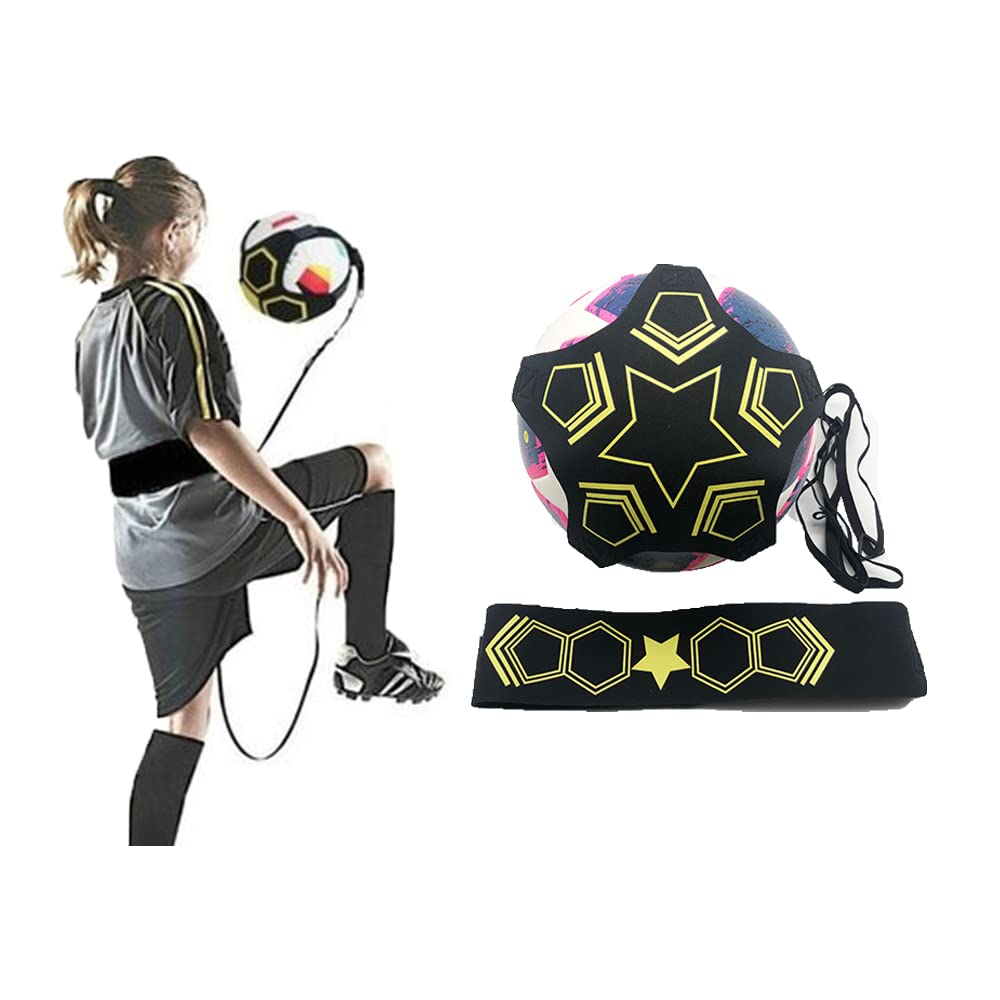 Football Kick Trainer,NIBEMINENT Upgrade Five Claws Football Training Equipment Soccer Training Aid Solo Practicing Adjustable Training Belt for Kids and Adults Skills Improvement,for Size 3 4 5 Balls