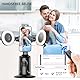 Auto Face Tracking Tripod mit 2 Selfie Licht, 360 ° Drehbar Handyhalterung für Smartphone, Smart Tracking Automatisch Gimbal Stabilisator for Vlog, Streaming, Video, Keine App, Gestensteuerung