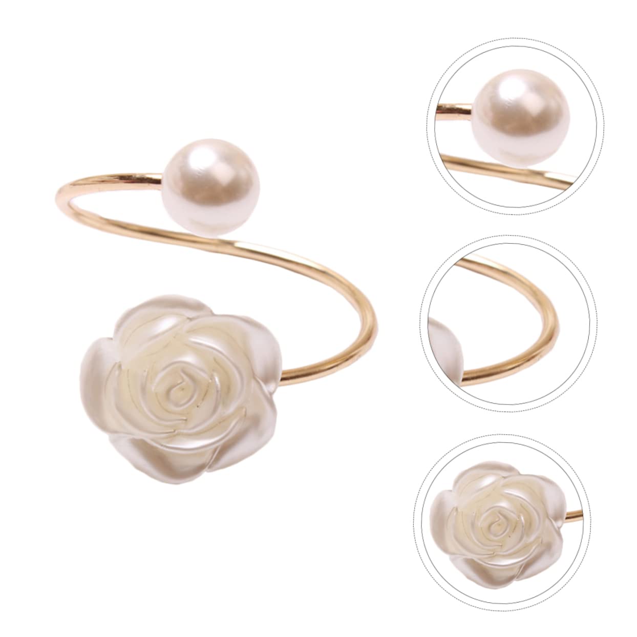 OUNONA 3 Series Anillo De Servilleta De Decoración De La Boda Decoración De La Mesa De La Boda Decoração Christmas Decoration Delicado Servilletero De Metal 6 Piezas*3