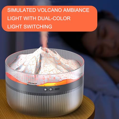 Volcano Diffuser Difusor aromático eléctrico 1000ml USB Negro miniatura 4
