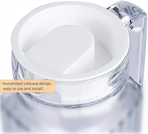 Miniatura 3 de 2 tapas de vidrio para jarras de agua, de plástico de grado alimenticio, antipolvo, resistentes a las salpicaduras, cubiertas para jarras de