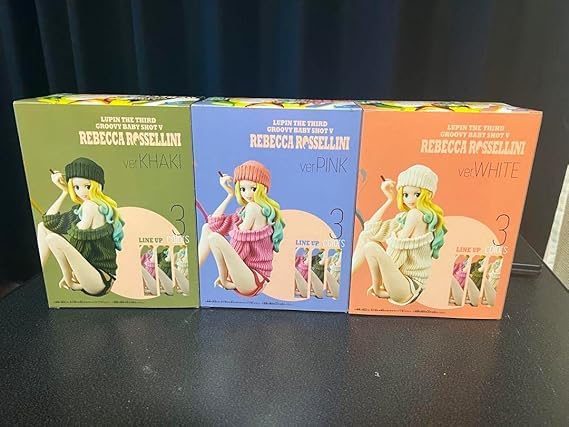 Amazon.co.jp: ルパン3世レベッカフィギュア色違い3体セット