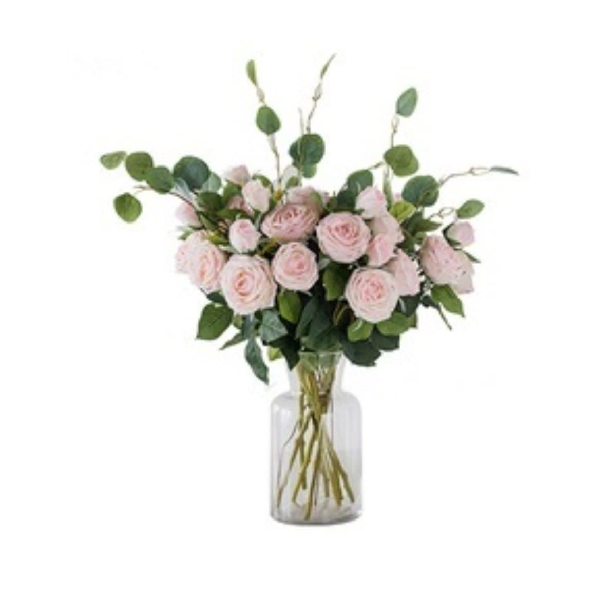 Künstliche Blumen Wunderschön Künstliche Blumen, Stoff, Rose, Kunstblume, Hochzeitsdekoration, Blumenstrauß, Vasen-Set Künstliche Blumen wie Echt (Color : A, Size : 70cm)